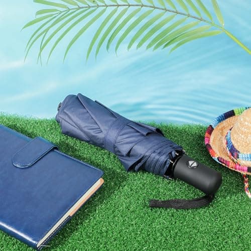 Kajaia 4 Pack Umbrellas Compact Windproof, Automatic Open and Close Folding Rain Umbrella Collapsible for Men Women Travel, Navy Blue, 38.5 inches — view 5