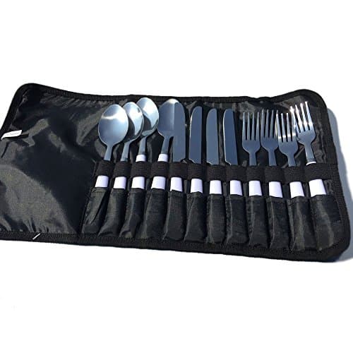 Vango Family Cutlery Set – 12-Piece Stainless Steel Camping Utensil Set with Storage Pouch – Durable, Lightweight & Organised Tableware for Family Camping, Picnics & Outdoor Adventures — view 5