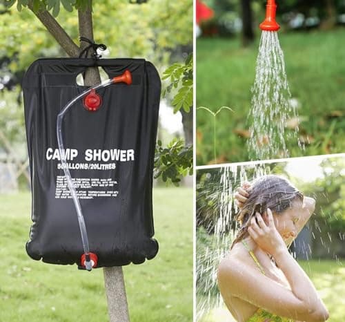 Garden Mile Solar Camping Shower 20L – Portable 5 Gallon Outdoor Shower Bag, Solar Heated Water Shower for Camping, Hiking, Beach & Travel Essentials — view 5