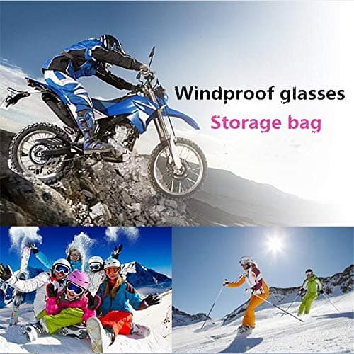 SZMYLED Portable Ski Snow Goggle Protector Case (Without Goggles) Glasses Eyewear Box Zipper Hard Case black — view 6