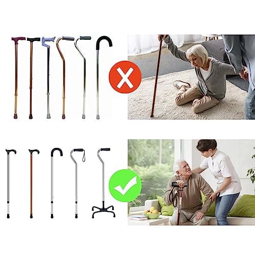 Aidi Walking Stick Wrist Strap, Black Loop for Accessories, Clip Holder (Black), M — view 3