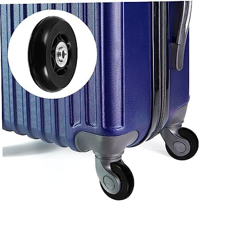 Gogogmee Rubber Suitcase Caster Wheels, Universal Replacement Parts 4pcs Easy to Fit, Quiet Rolling, Black Repair Kit for Luggage Cases for Travel Bags — view 6