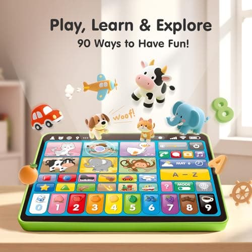 hahaland Multilingual EN/DE/FR/IT/ES Baby Learning Tablet for 1 Year Old+ — view 3