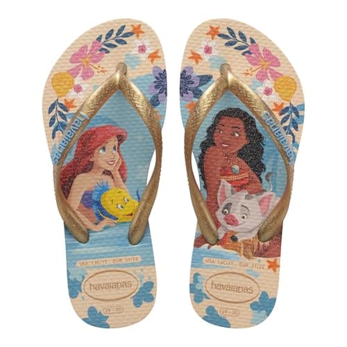Havaianas Kids Slim Princess Girls FlipFlop Beige/Beige 12 UK