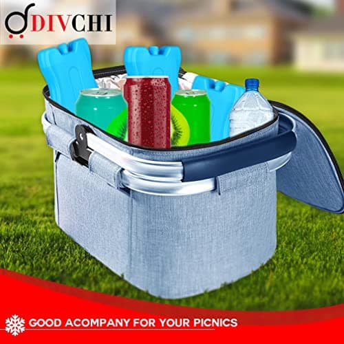 DIVCHI Freezer Blocks, 6 Pack Reusable Ice Cooler Blocks - Keeps Food Fresh and Drink Cooles Powerfull Chillers Ideal for a Picnic Lunch Boxes Cool Bags — view 5