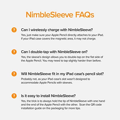 UPPERCASE Designs NimbleSleeve Premium Silicone Case Holder Protective Cover Sleeve Compatible with iPad Apple Pencil Pro and 2nd Generation Only (Lavender) — view 3