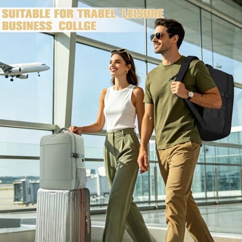 Lossga for Easyjet Cabin Bags Flight Bag with USB Charging Port, Green, 30L US, Travel — view 3