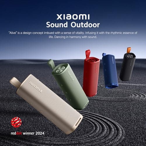 XIAOMI Sound Outdoor Portable Bluetooth Speaker, 30W Powerful Stereo Sound, 12 Hours Playtime, IP67 Waterproof and Dustproof, TWS Pairing, Wireless, Outdoor and Travel - Red — view 2