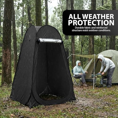 ZENO Pop Up Tent | Toilet Privacy Tent for Camping | Portable Pop Up Tent | Shower Tent For Outdoor Changing Dressing and Camping | Ideal for Fishing, Beach, Picnic — view 4