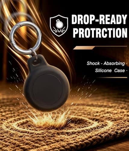 Tecolu for AirTag Holder Keyring, IPX8 Waterproof Case for AirTag 2nd/1st — view 4