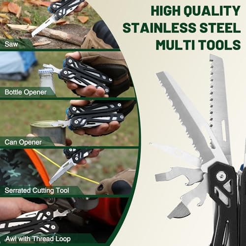Mossy Oak 22-in-1 Pocket Multi Tool Pliers, Black — view 4