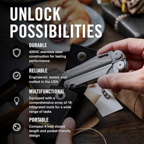 Leatherman Wave+ Multi-Tool, Stainless Steel — view 4