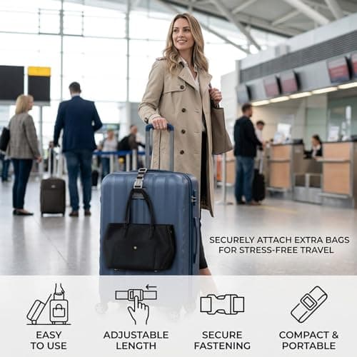 4Pcs Luggage Connector Straps for Suitcases, Luggage Straps Suitcase Belts — view 5
