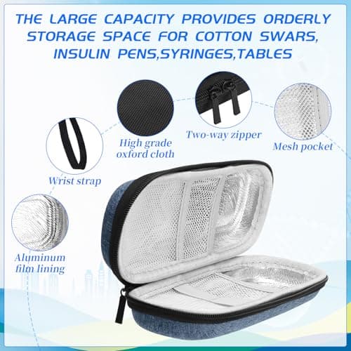 ViEinkaufen 2Pcs Monjaro Travel Case with 4 Ice Packs — view 2