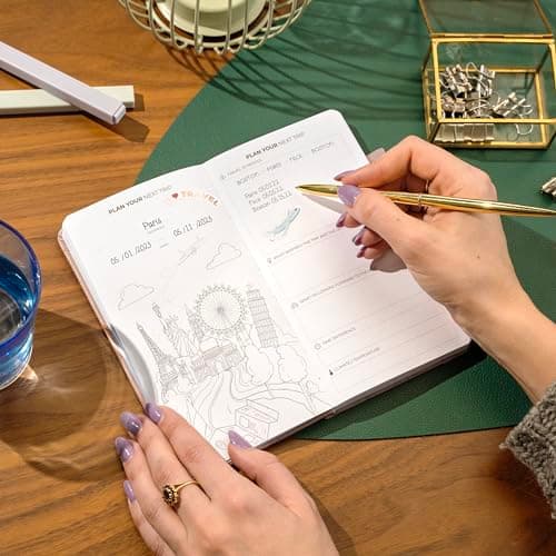 Clever Fox Travel Journal, Vacation Planner Organizer Pocket Rose Gold — view 6