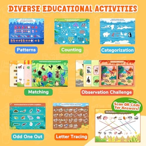 JoyCat Seek & Find Game Book Animal Preschool Learning Activity for 3-5 — view 5