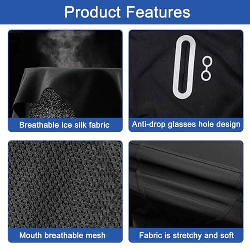 wadafen Motorbike Balaclava Motorcycle Silk Summer UV Protector — view 5