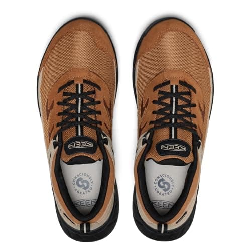 KEEN Men's Hightrail Low Height Durable Lightweight Breathable Leather Waterproof Hiking Shoes, Chipmunk/Safari, 10 — view 5