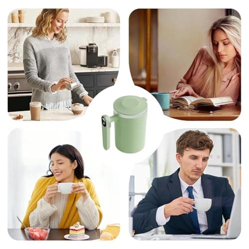 Tktouci Electric Mixing Cup Magnetic Self-Stirring Automatic Mug — view 4
