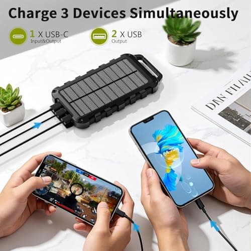 TOENNESEN Solar Power Bank, 10000mAh, PD 22.5 W, Portable Fast Charging — view 2