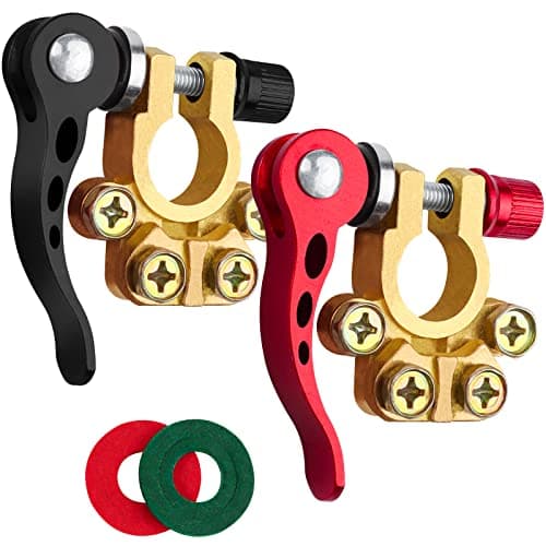 JatilEr 2 Pcs Quick Release Battery Terminal Connectors, 4 Way 12V/24V/60V