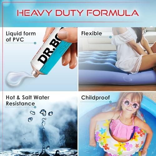 Dr Boat Heavy Duty Repair Kit for Boat Kayak, Canoe, Tent, Inflatables, Swimming Pool, Hot Tub - LIQUID PATCH Resistant to Fresh and Salt Water UV-Resistant Long-lasting (40g) — view 5