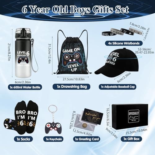 6 Year Old Boy Gifts, Birthday Gifts for 6 Year Old Boys, LEVEL 6 UNLOCKED — view 3