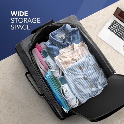 LUGG Soft Cabin Bag for EasyJet Overhead Locker - Durable Lightweight Travel Bag - 56 x 45 x 25cm - Spacious Main Compartment, Stylish Design, Easy Carry for Weekend & Business Trips- Charcoal — view 4