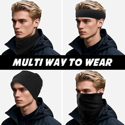 Showvigor Winter Neck Gaiter for Men & Women, Windproof Fleece Face Mask Cover, Cold Weather Scarf for Skiing, Cycling, Hiking & Outdoor Sports, Gift for Christmas, Father's Day and Valentine's Day — view 5