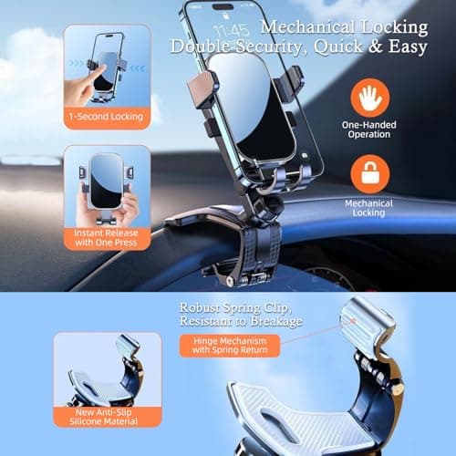 WONEDIRR U Shaped Arm Rest for Nails, Adjustable/360° Rotating Phone Holder — view 4