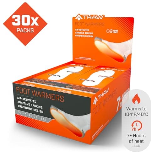THAW Disposable Foot Warmers – 30 Pairs Air-Activated Heated Insoles — view 4
