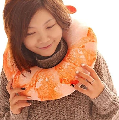 Latinaric Creative Neck Pillow U-shaped Pillow Shrimp — view 2