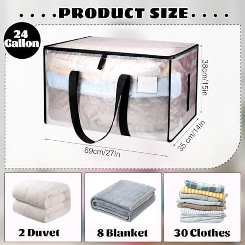 Dntorx 2 Pack 90L Moving Bags Heavy Duty Storage Bag Dorm Moving Essential — view 3