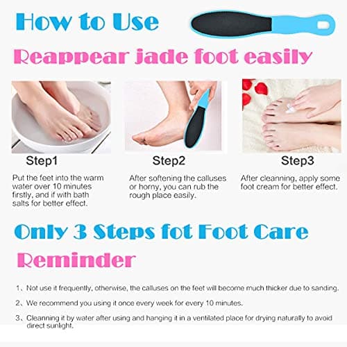 7 Pack Foot File, Double-Sided Pedicure Foot File Hard Skin — view 4