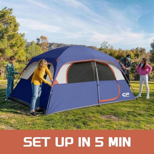 CAMPROS CP 4-6 Person Tent, Waterproof Family Camping Tent with Rain Cover — view 4