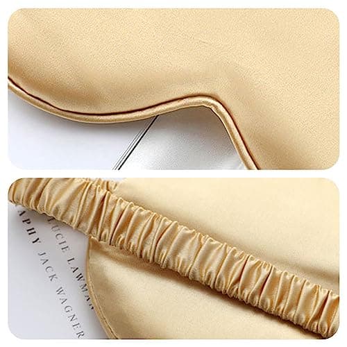 3 Pcs Silk Sleep Masks Set Sleeping Eye Mask with Hair Scrunchie and Travel Pouch Silk Sleep Eye Cover for Girls Ladies — view 5