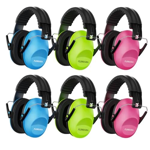 Floriogra 6 Pack Ear Defenders Children SNR 28dB for Autism Children