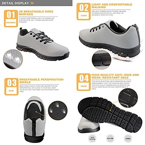 Biyejit Leopard Print Fashion Sneakers Lace-up Lightweight Sport Shoes Casual Running Hiking Shoes for Women Men Couples — view 4