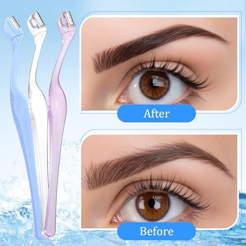 6Pcs Small Eyebrow Razors, Portable Mini face razors for Women, Face Razor Trimmer, Eyebrow Shaver For Facial Hair Lip, Shaving Removal Tool With Precision Cover — view 4