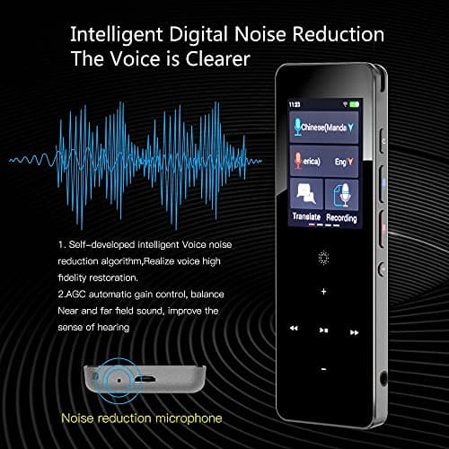 IUokLU 89 Languages X1 Voice Recording Translator Device Support Instant Two Way Translation WiFi/Hotspot/Offline with 2.0 Inch Decoration,Rose Gold — view 4