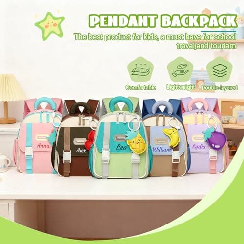 Personalised Toddler Backpack with Chest Buckle, Kids Backpack, Pink — view 6