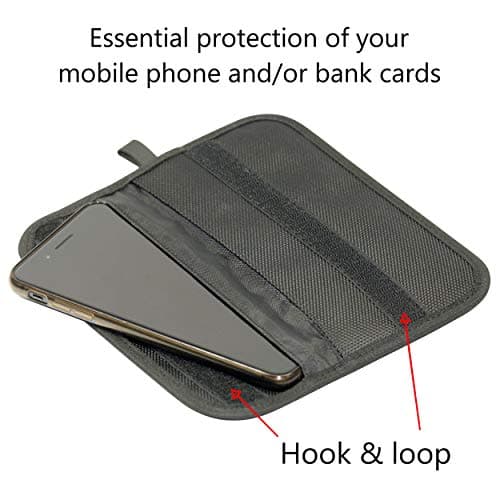Stoplock RFID Contactless Protection Pouch Purse Wallet SS5433 - Anti-Theft Signal Blocker Credit Card Key Fobs Mobile Phones,Black,192mm x 100mm x 9mm (Pack of 2) — view 2