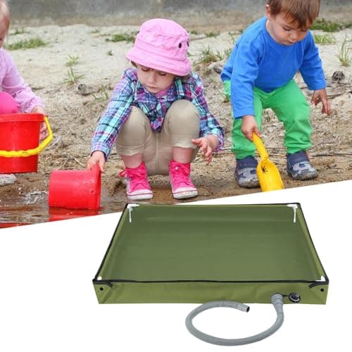 Tktouci Camping Shower Floor Foldable Portable Basin — view 3