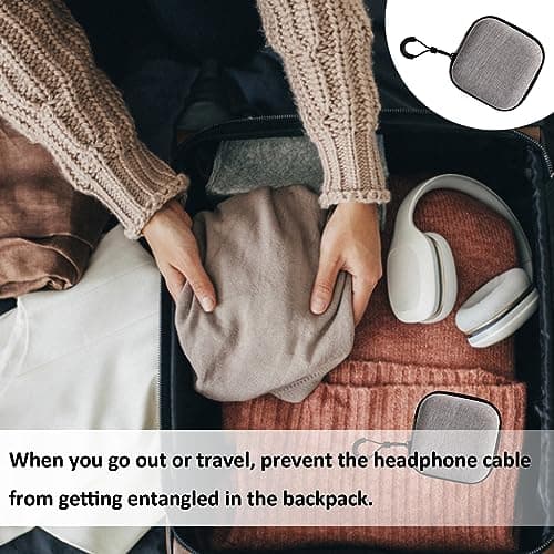 Portable EVA Headphone Storage Case with Shockproof Zip Shell — view 4