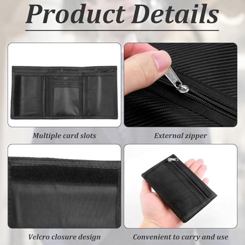 NGUIT Slim Wallet for Men UK Trifold Sports Wallet Thin Compact Travel — view 3