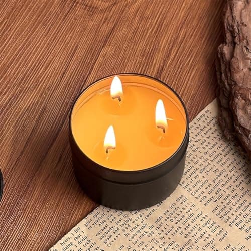 Long-Burning Emergency Candle,3 Wicks,Camping Candles Survival, Long Lasting Disaster Candle,36-Hour Survival Kit in Tin Box for Blackouts, Winter Storms, Hunting, and Camping — view 4