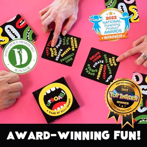 UPROAR! Family Sound-Matching Card Game – Hilarious Fast Game for Kids 7+, Parents & Teens | Easy to Learn, 2–6 Players, 10–20 Min | Travel-Size | Great for Family Game Night & Stocking Fillers — view 4