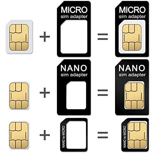 CKANDAY 2 Packs SIM Card Holders with Tray Opener Pins, Card Storage Tool Set for Standard Micro Nano Micro-SD Memory Cards, with 3 Card Adapters and 1 Eject Pins - Black — view 4