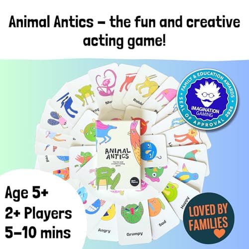 Animal Antics – The Game That Gets Kids Roaring, Clucking & Rolling with Laughter | Card Game for Kids Age 5+ | Family Fun | Travel Game | Party Game | Great Gift Idea — view 2