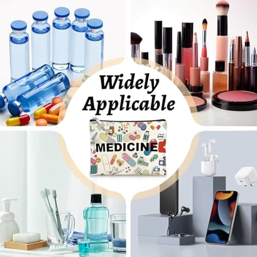 Medication Bag | Medicine Bags for Travelling | Travel Medicine Bag for Men Women | Meds Pouches for Medication Pills in Home — view 4